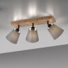 JUST LIGHT GERDA MICHEL ceiling light, ceiling spotlight Ecru, black, 3-light sources