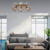 Leuchten Direkt lights MICHEL ceiling light, ceiling spotlight Ecru, black, 3-light sources
