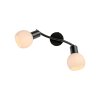 Leuchten Direkt lights LOKI ceiling light LED black, 2-light sources