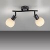 Leuchten Direkt lights LOKI ceiling light LED black, 2-light sources