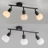Leuchten Direkt lights LOKI ceiling light LED black, 3-light sources
