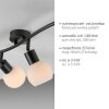 Leuchten Direkt lights LOKI ceiling light LED black, 3-light sources