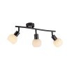 Leuchten Direkt lights LOKI ceiling light LED black, 3-light sources