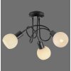 Leuchten Direkt lights LOKI ceiling light LED black, 3-light sources
