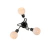 Leuchten Direkt lights LOKI ceiling light LED black, 3-light sources