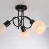 Leuchten Direkt lights LOKI ceiling light LED black, 3-light sources