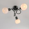 Leuchten Direkt lights LOKI ceiling light LED black, 3-light sources
