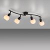 Leuchten Direkt lights LOKI ceiling light LED black, 4-light sources