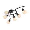 Leuchten Direkt lights LOKI ceiling light LED black, 6-light sources