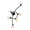 Leuchten Direkt lights LOKI ceiling light LED black, 6-light sources