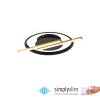 Leuchten Direkt lights KORSA ceiling light LED gold, black, 1-light source