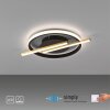 Leuchten Direkt lights KORSA ceiling light LED gold, black, 1-light source