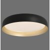 Leuchten Direkt lights OSKO ceiling light LED black, 1-light source, Remote control
