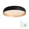 Leuchten Direkt lights OSKO ceiling light LED black, 1-light source, Remote control