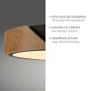 Leuchten Direkt lights BILA ceiling light LED black, 1-light source