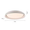 Leuchten Direkt lights SATI ceiling light LED white, 1-light source