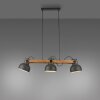 Leuchten Direkt lights 2.0 pendant light LED brown, black, 3-light sources
