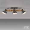 Leuchten Direkt lights 2.0 ceiling light LED brown, black, 3-light sources