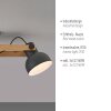 Leuchten Direkt lights 2.0 ceiling light LED brown, black, 3-light sources