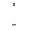 Paul Neuhaus Q-Serie Q-Rotate pendant light LED brown, 1-light source, Remote control