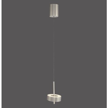 Paul Neuhaus Q-Serie Q-Rotate pendant light LED silver, 1-light source, Remote control