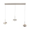Paul Neuhaus Q-Serie Q-Rotate pendant light LED silver, 3-light sources, Remote control