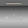 Paul Neuhaus Q-Serie Q-Rotate pendant light LED silver, 3-light sources, Remote control