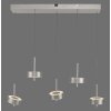 Paul Neuhaus Q-Serie Q-Rotate pendant light LED silver, 5-light sources