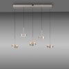 Paul Neuhaus Q-Serie Q-Rotate pendant light LED silver, 5-light sources