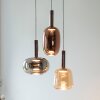 Paul Neuhaus lights Irides pendant light LED brown, 3-light sources
