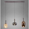 Paul Neuhaus lights Irides pendant light LED brown, 3-light sources