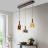Paul Neuhaus lights Irides pendant light LED brown, 3-light sources