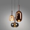 Paul Neuhaus lights Irides pendant light LED brown, 3-light sources