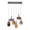 Paul Neuhaus lights Irides pendant light LED brown, 6-light sources