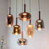 Paul Neuhaus lights Irides pendant light LED brown, 6-light sources