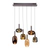 Paul Neuhaus lights Irides pendant light LED brown, 6-light sources
