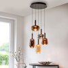 Paul Neuhaus lights Irides pendant light LED brown, 5-light sources