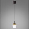Paul Neuhaus Q-Serie Q-Kon pendant light LED brown, 1-light source, Remote control