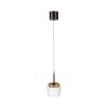 Paul Neuhaus Q-Serie Q-Kon pendant light LED brown, 1-light source, Remote control