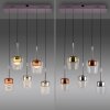 Paul Neuhaus Q-Serie Q-Kon pendant light LED brown, 5-light sources, Remote control