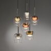 Paul Neuhaus Q-Serie Q-Kon pendant light LED brown, 6-light sources, Remote control