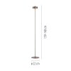 Paul Neuhaus Q-Serie Q-Rotate floor lamp LED brown, 1-light source, Remote control