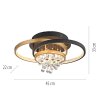 Paul Neuhaus lights Rotazo ceiling light LED gold, black, 1-light source