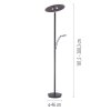 Paul Neuhaus lights Artur floor lamp LED anthracite, 2-light sources