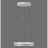 Paul Neuhaus lights E-Loop pendant light LED silver, 2-light sources, Remote control