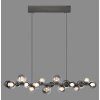 Paul Neuhaus lights E-Popup pendant light LED grey, 18-light sources, Remote control