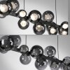 Paul Neuhaus lights E-Popup pendant light LED grey, 18-light sources, Remote control