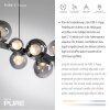 Paul Neuhaus lights E-Popup pendant light LED grey, 18-light sources, Remote control