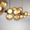 Paul Neuhaus lights E-Popup pendant light LED bronze, 18-light sources, Remote control