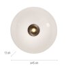 Paul Neuhaus lights Vitrum ceiling light LED brown, 2-light sources